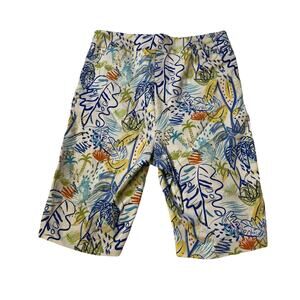 Breezes Chipper Shorts Sea blue Hawaii Tropical Bermuda Golf Size 16 Spring